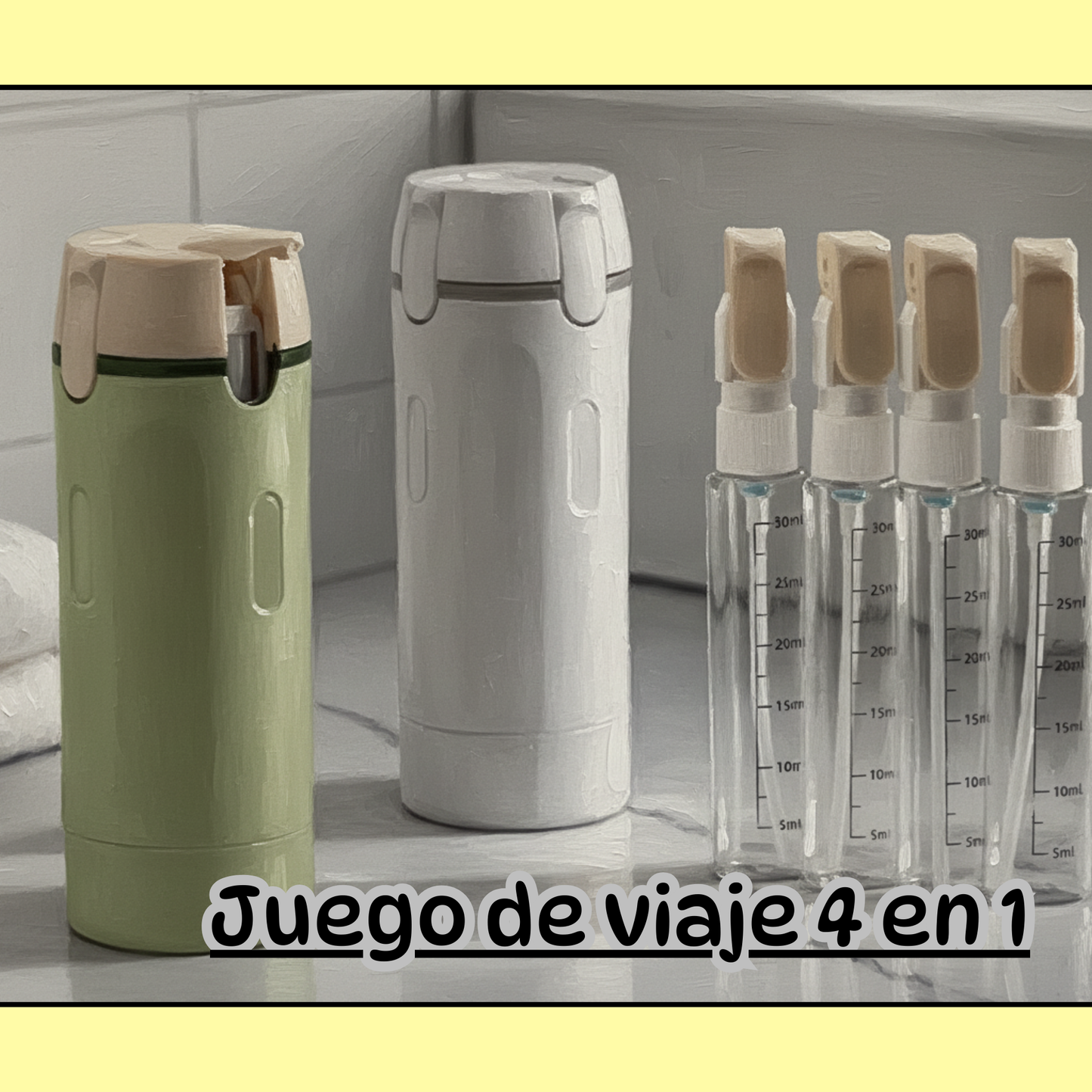 Dispensador de viaje 4 en 1.