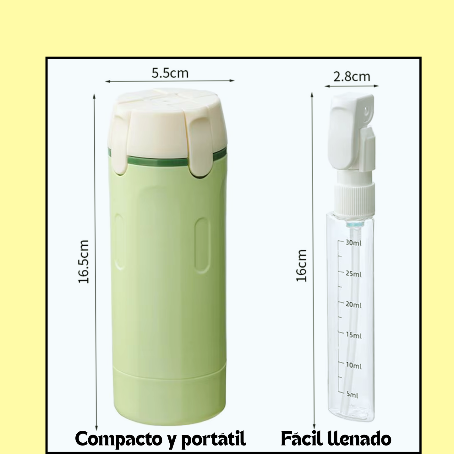 Dispensador de viaje 4 en 1.